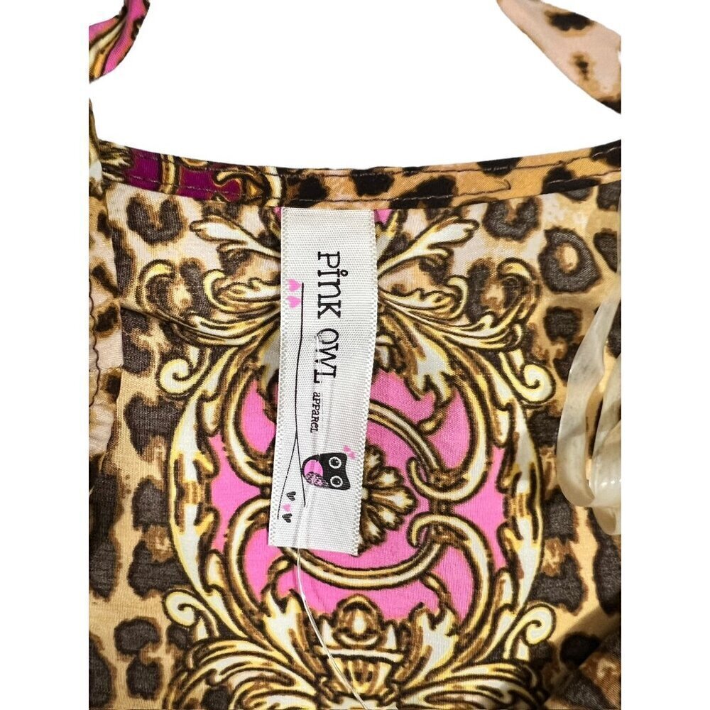 Pink Owl Apparel Women's Animal Print Short Lightweight Dress - Picture 3 of 7